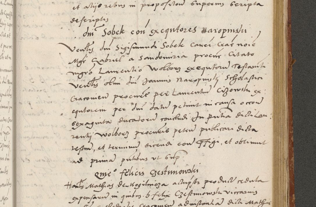 Zdjęcie nr 454 dla obiektu archiwalnego: Acta actorum coram R. D. Petro de Gamratis, archiepiscopo Gnesnensi et episcopo Cracoviensi, Legato nato ac Regni Poloniae primate ad annum 1543 - praesidente tunc Suae Rever. Paternitatis curiae cancellario R. D. Bartholomaeo Gantkowski, Posnaniensi et curiae nostrae cancellario.