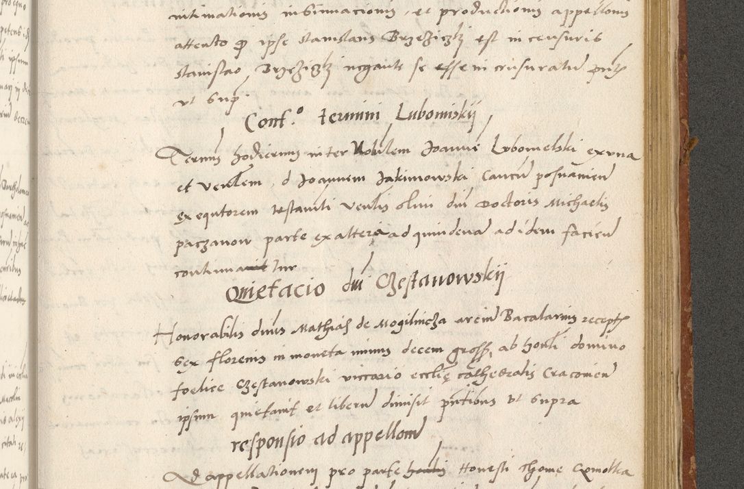 Zdjęcie nr 444 dla obiektu archiwalnego: Acta actorum coram R. D. Petro de Gamratis, archiepiscopo Gnesnensi et episcopo Cracoviensi, Legato nato ac Regni Poloniae primate ad annum 1543 - praesidente tunc Suae Rever. Paternitatis curiae cancellario R. D. Bartholomaeo Gantkowski, Posnaniensi et curiae nostrae cancellario.