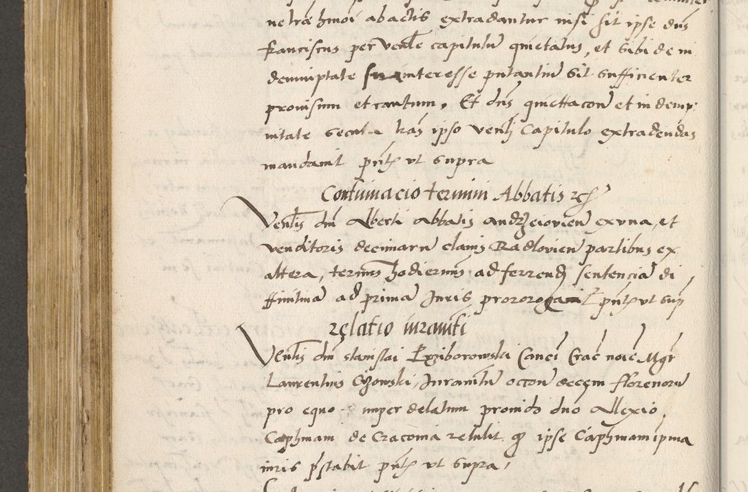 Zdjęcie nr 439 dla obiektu archiwalnego: Acta actorum coram R. D. Petro de Gamratis, archiepiscopo Gnesnensi et episcopo Cracoviensi, Legato nato ac Regni Poloniae primate ad annum 1543 - praesidente tunc Suae Rever. Paternitatis curiae cancellario R. D. Bartholomaeo Gantkowski, Posnaniensi et curiae nostrae cancellario.