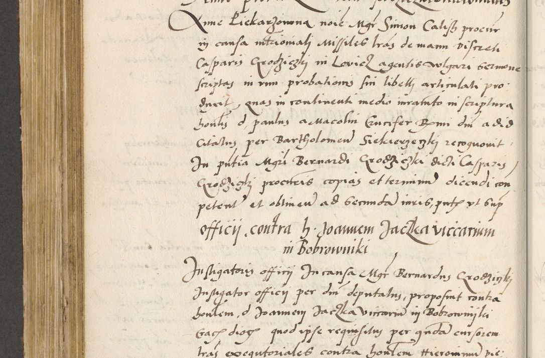 Zdjęcie nr 437 dla obiektu archiwalnego: Acta actorum coram R. D. Petro de Gamratis, archiepiscopo Gnesnensi et episcopo Cracoviensi, Legato nato ac Regni Poloniae primate ad annum 1543 - praesidente tunc Suae Rever. Paternitatis curiae cancellario R. D. Bartholomaeo Gantkowski, Posnaniensi et curiae nostrae cancellario.