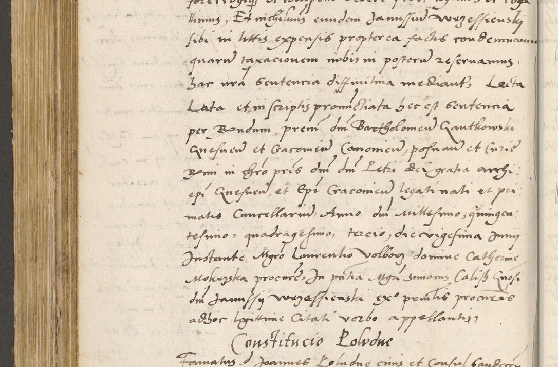 Zdjęcie nr 433 dla obiektu archiwalnego: Acta actorum coram R. D. Petro de Gamratis, archiepiscopo Gnesnensi et episcopo Cracoviensi, Legato nato ac Regni Poloniae primate ad annum 1543 - praesidente tunc Suae Rever. Paternitatis curiae cancellario R. D. Bartholomaeo Gantkowski, Posnaniensi et curiae nostrae cancellario.