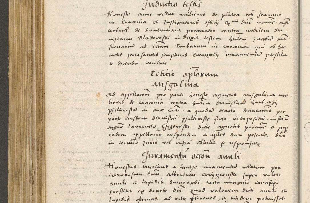 Zdjęcie nr 409 dla obiektu archiwalnego: Acta actorum coram R. D. Petro de Gamratis, archiepiscopo Gnesnensi et episcopo Cracoviensi, Legato nato ac Regni Poloniae primate ad annum 1543 - praesidente tunc Suae Rever. Paternitatis curiae cancellario R. D. Bartholomaeo Gantkowski, Posnaniensi et curiae nostrae cancellario.