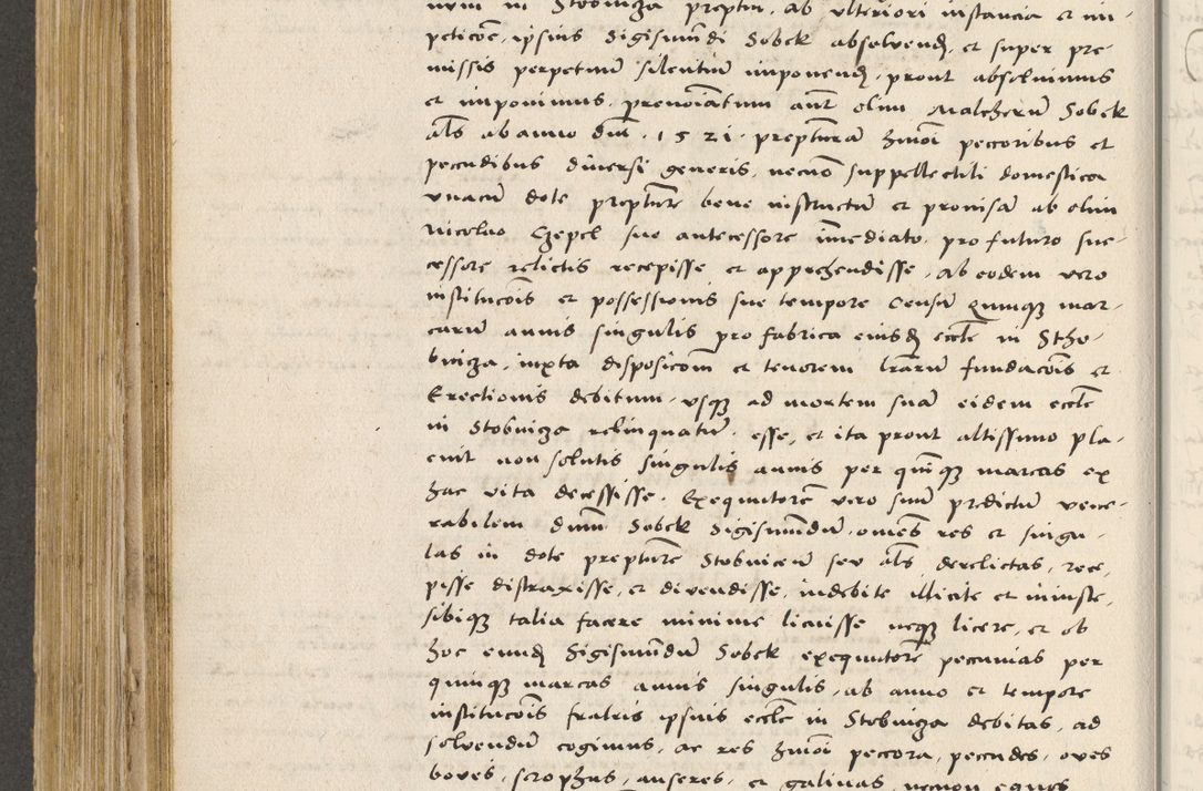Zdjęcie nr 401 dla obiektu archiwalnego: Acta actorum coram R. D. Petro de Gamratis, archiepiscopo Gnesnensi et episcopo Cracoviensi, Legato nato ac Regni Poloniae primate ad annum 1543 - praesidente tunc Suae Rever. Paternitatis curiae cancellario R. D. Bartholomaeo Gantkowski, Posnaniensi et curiae nostrae cancellario.
