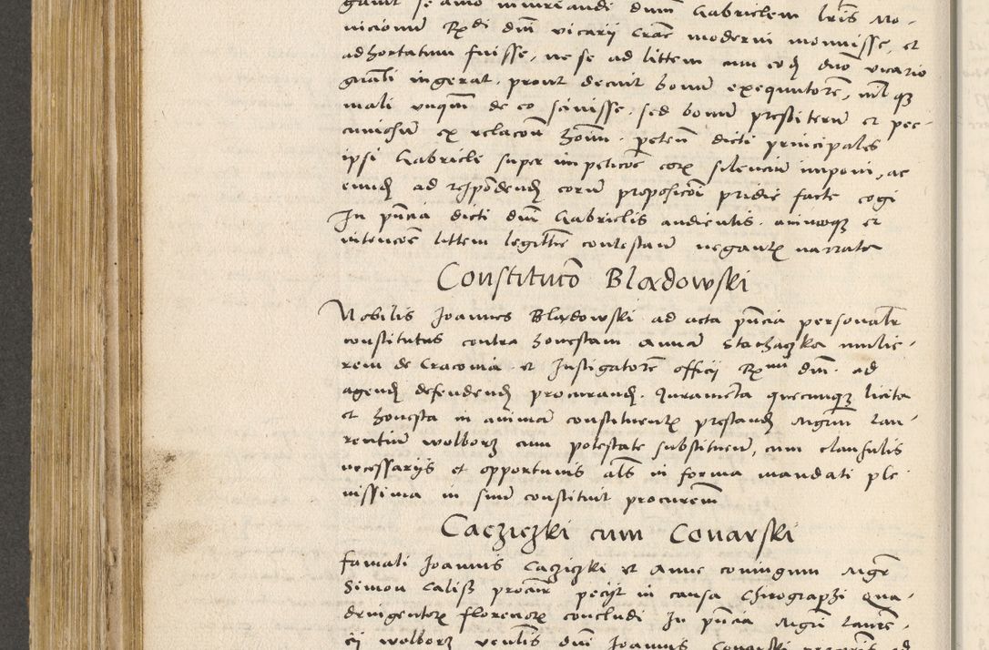Zdjęcie nr 399 dla obiektu archiwalnego: Acta actorum coram R. D. Petro de Gamratis, archiepiscopo Gnesnensi et episcopo Cracoviensi, Legato nato ac Regni Poloniae primate ad annum 1543 - praesidente tunc Suae Rever. Paternitatis curiae cancellario R. D. Bartholomaeo Gantkowski, Posnaniensi et curiae nostrae cancellario.