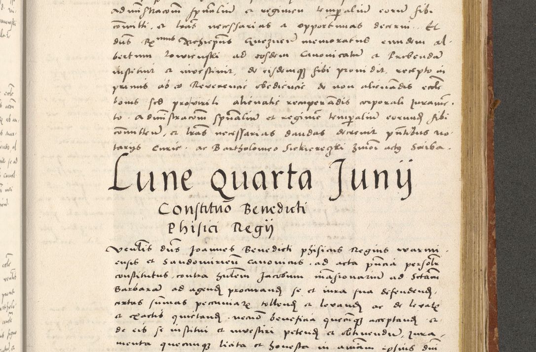 Zdjęcie nr 384 dla obiektu archiwalnego: Acta actorum coram R. D. Petro de Gamratis, archiepiscopo Gnesnensi et episcopo Cracoviensi, Legato nato ac Regni Poloniae primate ad annum 1543 - praesidente tunc Suae Rever. Paternitatis curiae cancellario R. D. Bartholomaeo Gantkowski, Posnaniensi et curiae nostrae cancellario.