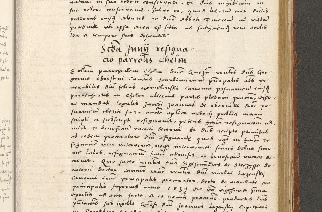 Zdjęcie nr 382 dla obiektu archiwalnego: Acta actorum coram R. D. Petro de Gamratis, archiepiscopo Gnesnensi et episcopo Cracoviensi, Legato nato ac Regni Poloniae primate ad annum 1543 - praesidente tunc Suae Rever. Paternitatis curiae cancellario R. D. Bartholomaeo Gantkowski, Posnaniensi et curiae nostrae cancellario.