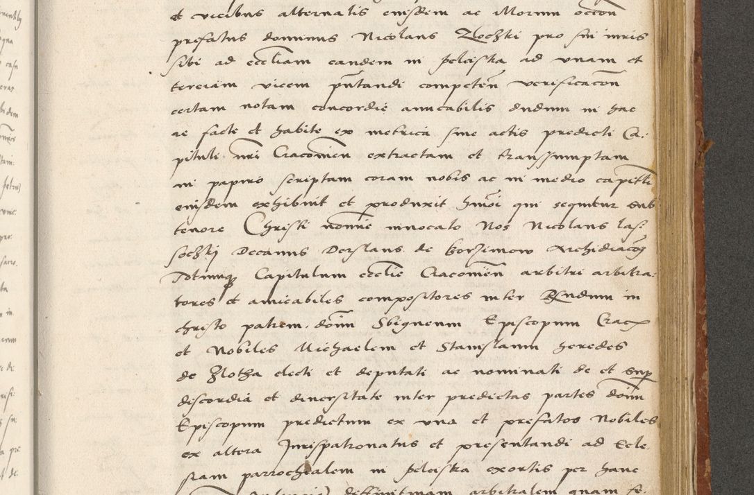 Zdjęcie nr 342 dla obiektu archiwalnego: Acta actorum coram R. D. Petro de Gamratis, archiepiscopo Gnesnensi et episcopo Cracoviensi, Legato nato ac Regni Poloniae primate ad annum 1543 - praesidente tunc Suae Rever. Paternitatis curiae cancellario R. D. Bartholomaeo Gantkowski, Posnaniensi et curiae nostrae cancellario.