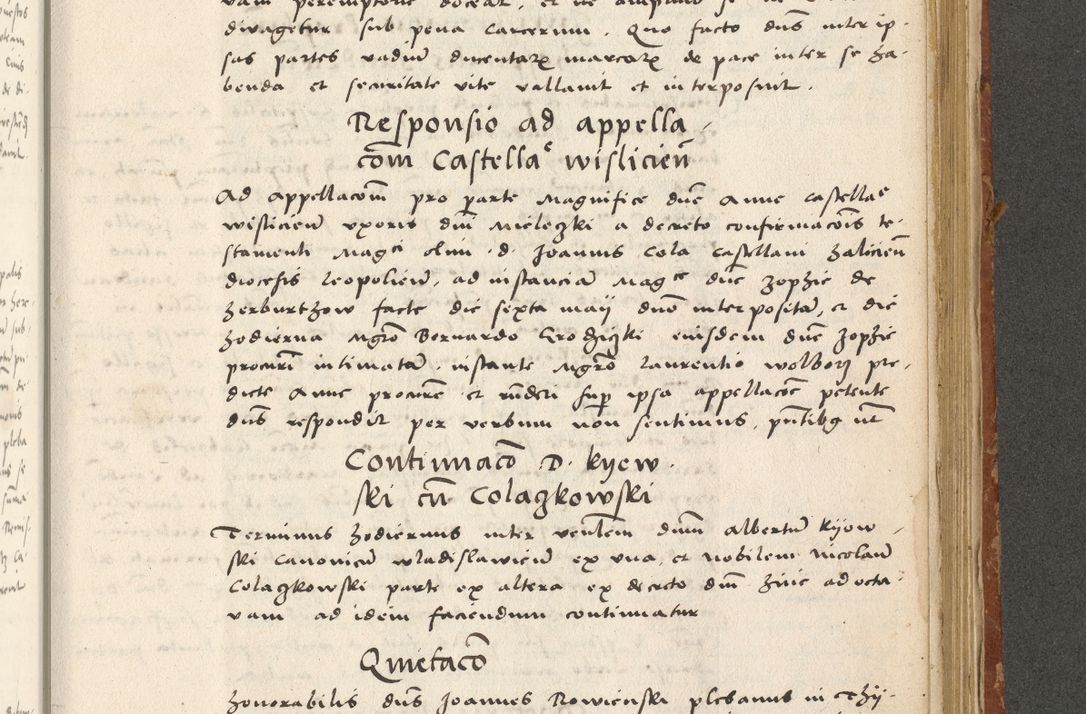Zdjęcie nr 330 dla obiektu archiwalnego: Acta actorum coram R. D. Petro de Gamratis, archiepiscopo Gnesnensi et episcopo Cracoviensi, Legato nato ac Regni Poloniae primate ad annum 1543 - praesidente tunc Suae Rever. Paternitatis curiae cancellario R. D. Bartholomaeo Gantkowski, Posnaniensi et curiae nostrae cancellario.