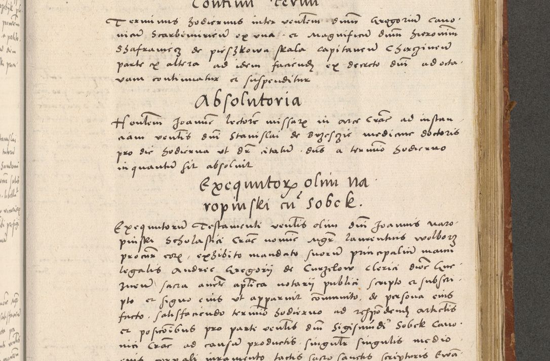 Zdjęcie nr 310 dla obiektu archiwalnego: Acta actorum coram R. D. Petro de Gamratis, archiepiscopo Gnesnensi et episcopo Cracoviensi, Legato nato ac Regni Poloniae primate ad annum 1543 - praesidente tunc Suae Rever. Paternitatis curiae cancellario R. D. Bartholomaeo Gantkowski, Posnaniensi et curiae nostrae cancellario.