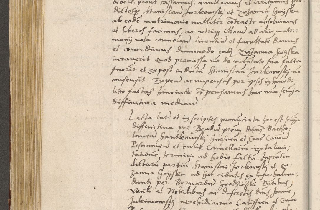 Zdjęcie nr 281 dla obiektu archiwalnego: Acta actorum coram R. D. Petro de Gamratis, archiepiscopo Gnesnensi et episcopo Cracoviensi, Legato nato ac Regni Poloniae primate ad annum 1543 - praesidente tunc Suae Rever. Paternitatis curiae cancellario R. D. Bartholomaeo Gantkowski, Posnaniensi et curiae nostrae cancellario.
