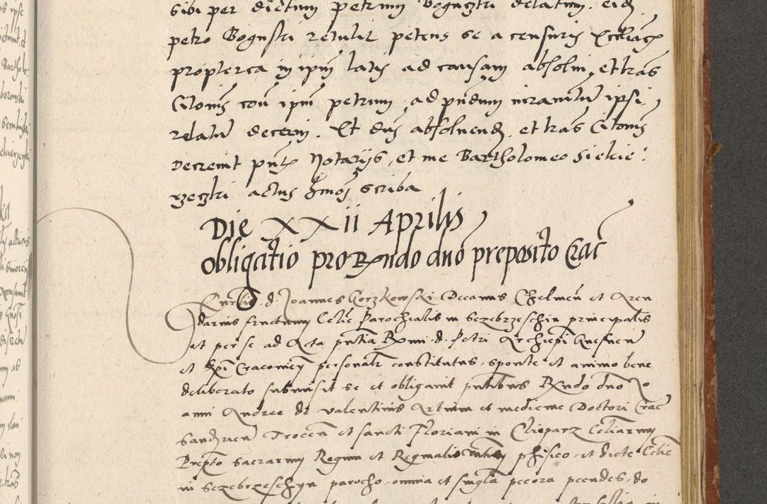 Zdjęcie nr 262 dla obiektu archiwalnego: Acta actorum coram R. D. Petro de Gamratis, archiepiscopo Gnesnensi et episcopo Cracoviensi, Legato nato ac Regni Poloniae primate ad annum 1543 - praesidente tunc Suae Rever. Paternitatis curiae cancellario R. D. Bartholomaeo Gantkowski, Posnaniensi et curiae nostrae cancellario.