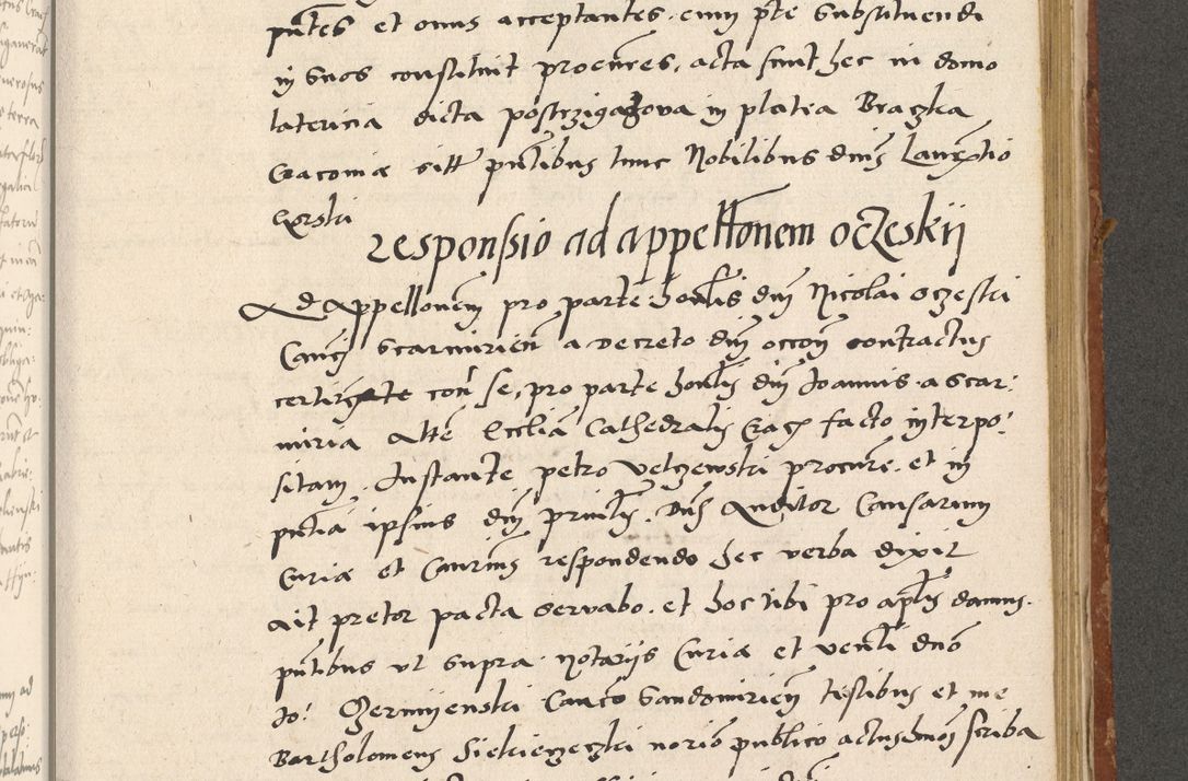 Zdjęcie nr 260 dla obiektu archiwalnego: Acta actorum coram R. D. Petro de Gamratis, archiepiscopo Gnesnensi et episcopo Cracoviensi, Legato nato ac Regni Poloniae primate ad annum 1543 - praesidente tunc Suae Rever. Paternitatis curiae cancellario R. D. Bartholomaeo Gantkowski, Posnaniensi et curiae nostrae cancellario.