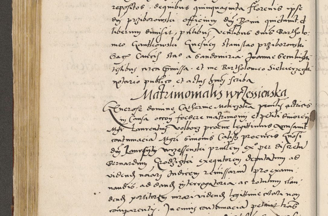 Zdjęcie nr 261 dla obiektu archiwalnego: Acta actorum coram R. D. Petro de Gamratis, archiepiscopo Gnesnensi et episcopo Cracoviensi, Legato nato ac Regni Poloniae primate ad annum 1543 - praesidente tunc Suae Rever. Paternitatis curiae cancellario R. D. Bartholomaeo Gantkowski, Posnaniensi et curiae nostrae cancellario.