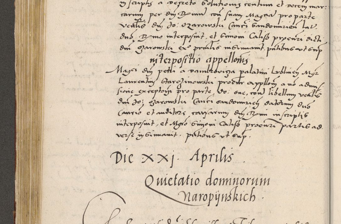Zdjęcie nr 257 dla obiektu archiwalnego: Acta actorum coram R. D. Petro de Gamratis, archiepiscopo Gnesnensi et episcopo Cracoviensi, Legato nato ac Regni Poloniae primate ad annum 1543 - praesidente tunc Suae Rever. Paternitatis curiae cancellario R. D. Bartholomaeo Gantkowski, Posnaniensi et curiae nostrae cancellario.