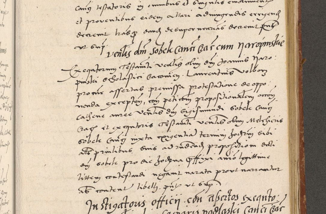 Zdjęcie nr 242 dla obiektu archiwalnego: Acta actorum coram R. D. Petro de Gamratis, archiepiscopo Gnesnensi et episcopo Cracoviensi, Legato nato ac Regni Poloniae primate ad annum 1543 - praesidente tunc Suae Rever. Paternitatis curiae cancellario R. D. Bartholomaeo Gantkowski, Posnaniensi et curiae nostrae cancellario.