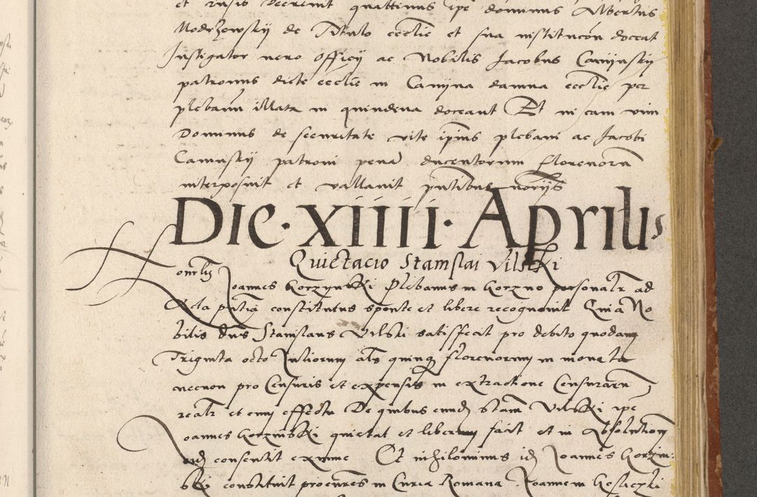 Zdjęcie nr 226 dla obiektu archiwalnego: Acta actorum coram R. D. Petro de Gamratis, archiepiscopo Gnesnensi et episcopo Cracoviensi, Legato nato ac Regni Poloniae primate ad annum 1543 - praesidente tunc Suae Rever. Paternitatis curiae cancellario R. D. Bartholomaeo Gantkowski, Posnaniensi et curiae nostrae cancellario.