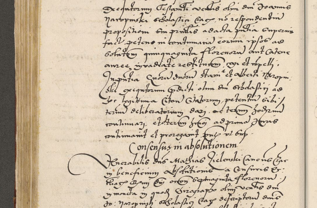 Zdjęcie nr 229 dla obiektu archiwalnego: Acta actorum coram R. D. Petro de Gamratis, archiepiscopo Gnesnensi et episcopo Cracoviensi, Legato nato ac Regni Poloniae primate ad annum 1543 - praesidente tunc Suae Rever. Paternitatis curiae cancellario R. D. Bartholomaeo Gantkowski, Posnaniensi et curiae nostrae cancellario.