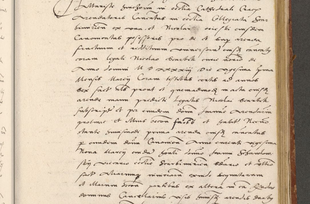 Zdjęcie nr 222 dla obiektu archiwalnego: Acta actorum coram R. D. Petro de Gamratis, archiepiscopo Gnesnensi et episcopo Cracoviensi, Legato nato ac Regni Poloniae primate ad annum 1543 - praesidente tunc Suae Rever. Paternitatis curiae cancellario R. D. Bartholomaeo Gantkowski, Posnaniensi et curiae nostrae cancellario.