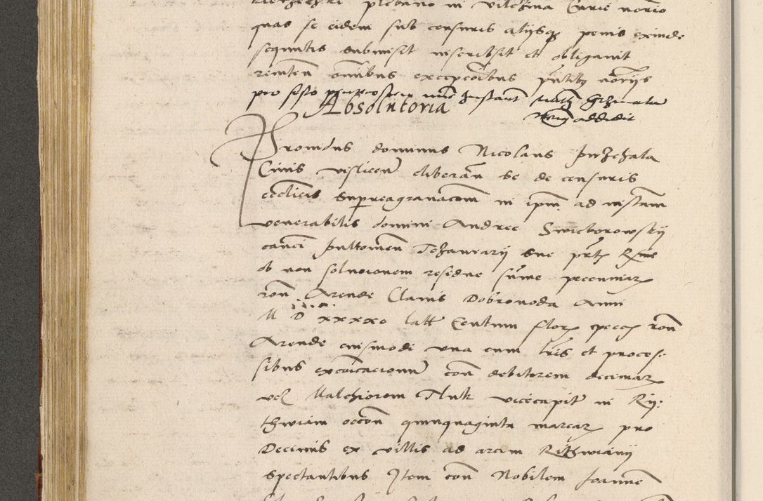 Zdjęcie nr 221 dla obiektu archiwalnego: Acta actorum coram R. D. Petro de Gamratis, archiepiscopo Gnesnensi et episcopo Cracoviensi, Legato nato ac Regni Poloniae primate ad annum 1543 - praesidente tunc Suae Rever. Paternitatis curiae cancellario R. D. Bartholomaeo Gantkowski, Posnaniensi et curiae nostrae cancellario.