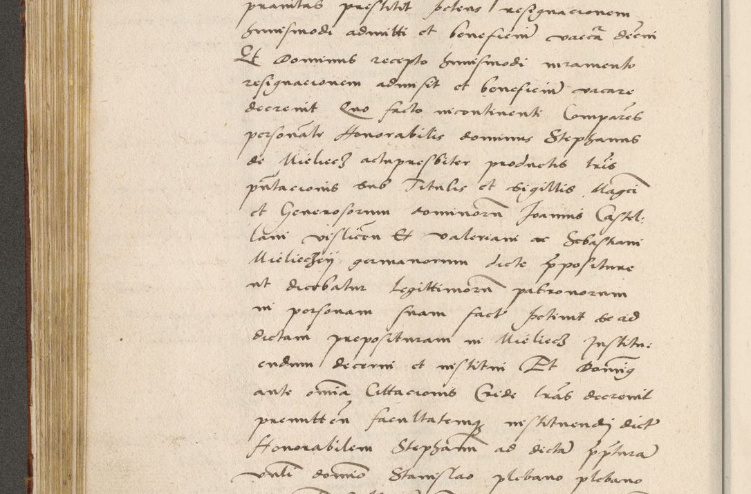 Zdjęcie nr 217 dla obiektu archiwalnego: Acta actorum coram R. D. Petro de Gamratis, archiepiscopo Gnesnensi et episcopo Cracoviensi, Legato nato ac Regni Poloniae primate ad annum 1543 - praesidente tunc Suae Rever. Paternitatis curiae cancellario R. D. Bartholomaeo Gantkowski, Posnaniensi et curiae nostrae cancellario.