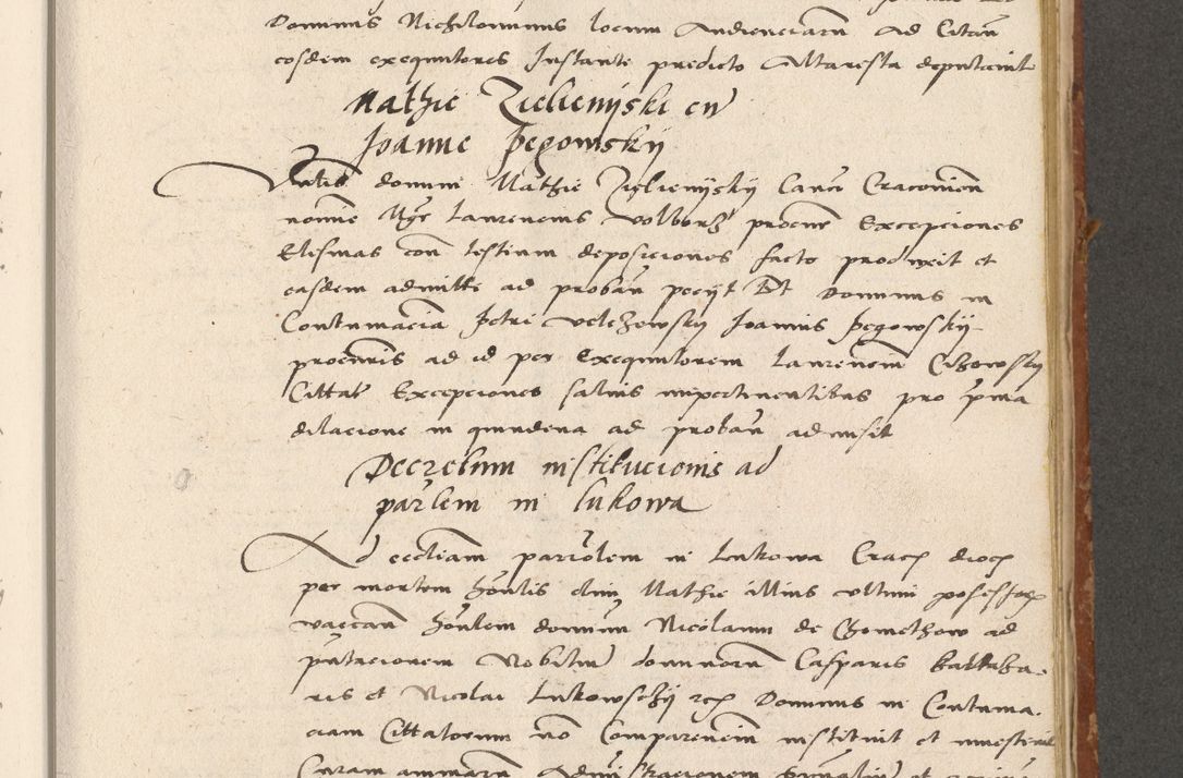 Zdjęcie nr 182 dla obiektu archiwalnego: Acta actorum coram R. D. Petro de Gamratis, archiepiscopo Gnesnensi et episcopo Cracoviensi, Legato nato ac Regni Poloniae primate ad annum 1543 - praesidente tunc Suae Rever. Paternitatis curiae cancellario R. D. Bartholomaeo Gantkowski, Posnaniensi et curiae nostrae cancellario.