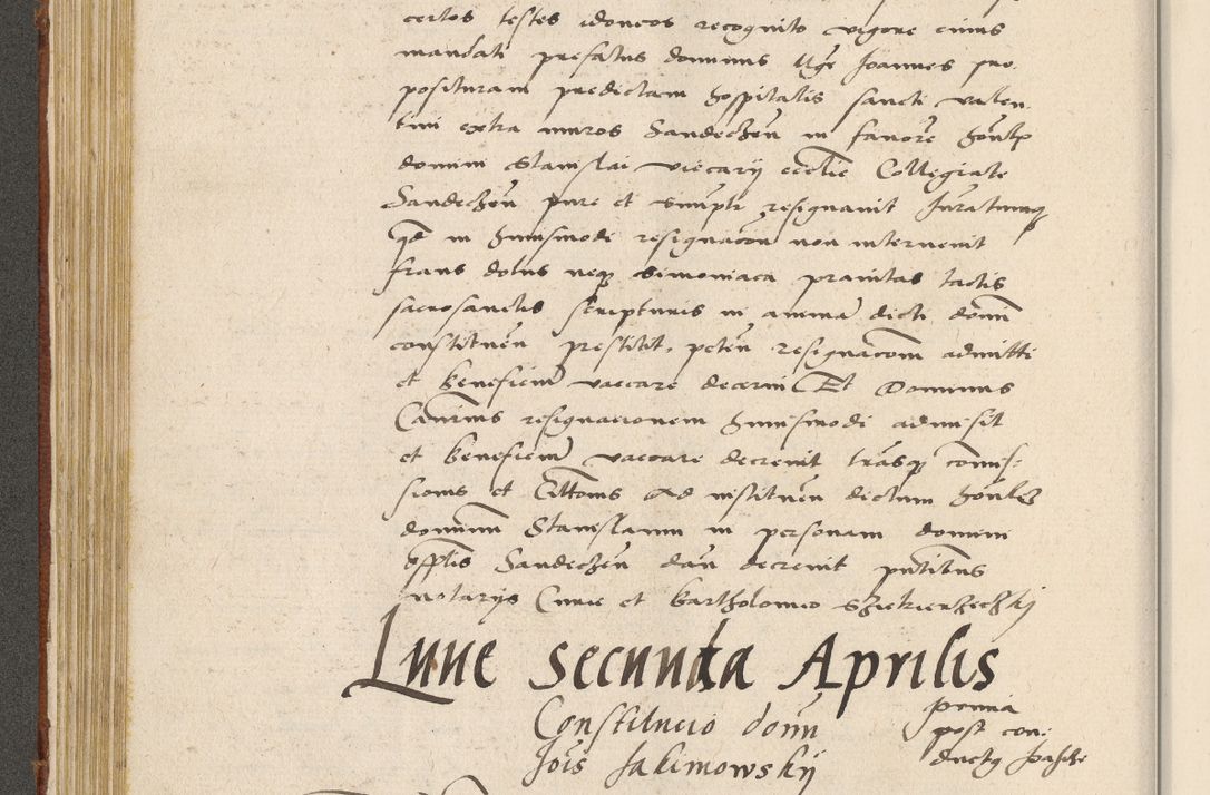 Zdjęcie nr 171 dla obiektu archiwalnego: Acta actorum coram R. D. Petro de Gamratis, archiepiscopo Gnesnensi et episcopo Cracoviensi, Legato nato ac Regni Poloniae primate ad annum 1543 - praesidente tunc Suae Rever. Paternitatis curiae cancellario R. D. Bartholomaeo Gantkowski, Posnaniensi et curiae nostrae cancellario.
