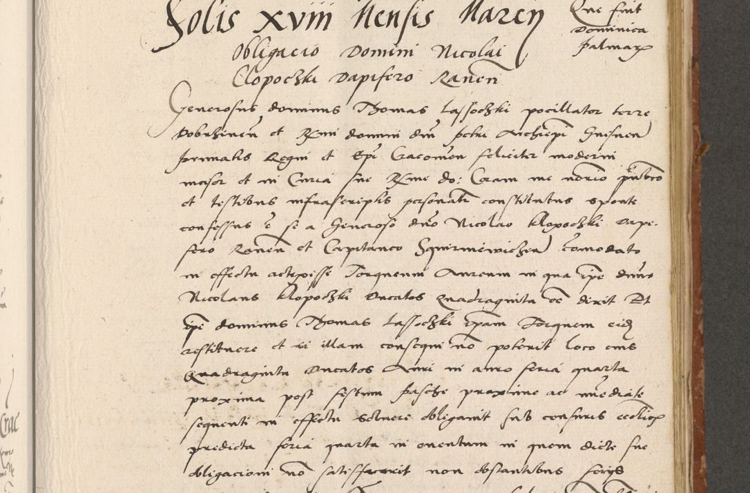 Zdjęcie nr 160 dla obiektu archiwalnego: Acta actorum coram R. D. Petro de Gamratis, archiepiscopo Gnesnensi et episcopo Cracoviensi, Legato nato ac Regni Poloniae primate ad annum 1543 - praesidente tunc Suae Rever. Paternitatis curiae cancellario R. D. Bartholomaeo Gantkowski, Posnaniensi et curiae nostrae cancellario.