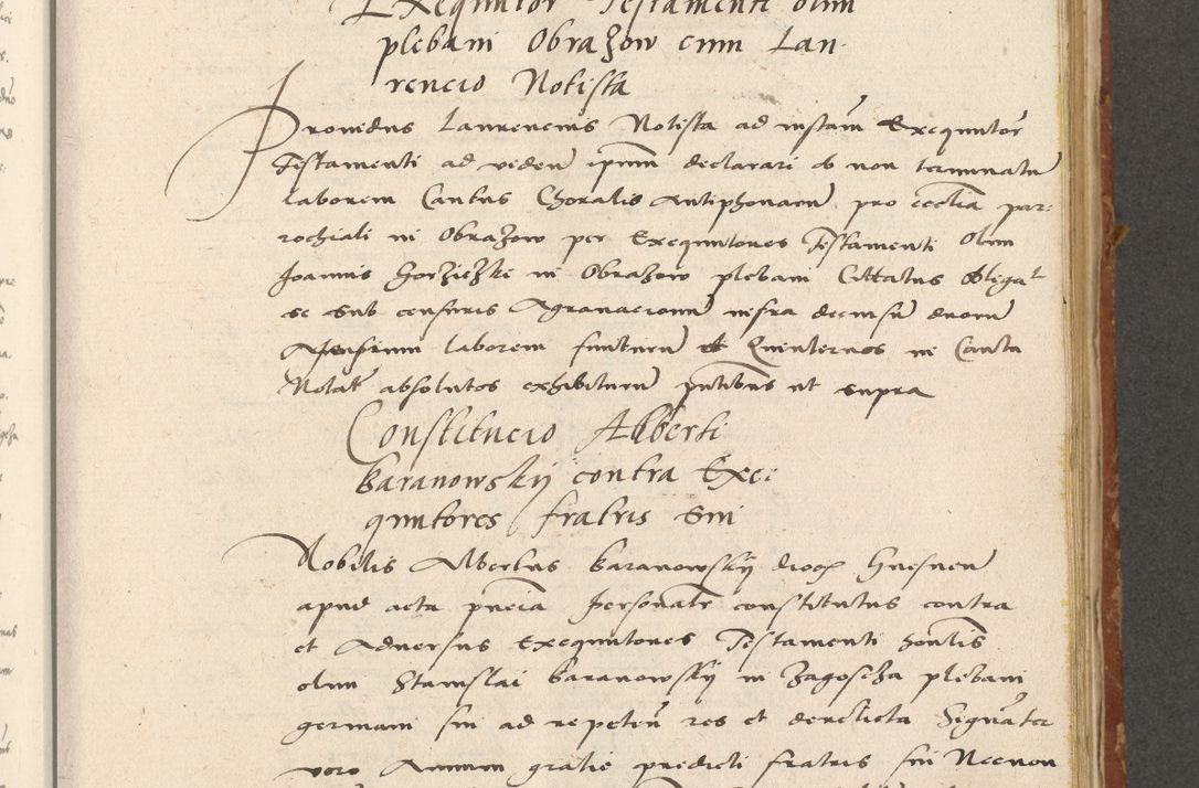 Zdjęcie nr 156 dla obiektu archiwalnego: Acta actorum coram R. D. Petro de Gamratis, archiepiscopo Gnesnensi et episcopo Cracoviensi, Legato nato ac Regni Poloniae primate ad annum 1543 - praesidente tunc Suae Rever. Paternitatis curiae cancellario R. D. Bartholomaeo Gantkowski, Posnaniensi et curiae nostrae cancellario.