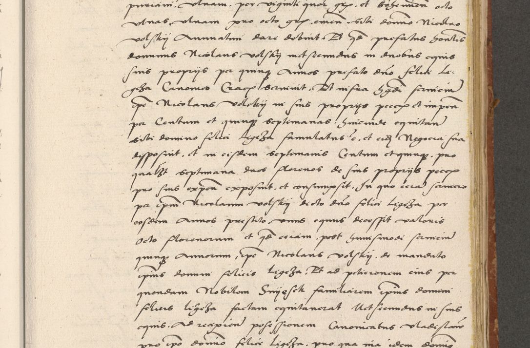 Zdjęcie nr 154 dla obiektu archiwalnego: Acta actorum coram R. D. Petro de Gamratis, archiepiscopo Gnesnensi et episcopo Cracoviensi, Legato nato ac Regni Poloniae primate ad annum 1543 - praesidente tunc Suae Rever. Paternitatis curiae cancellario R. D. Bartholomaeo Gantkowski, Posnaniensi et curiae nostrae cancellario.