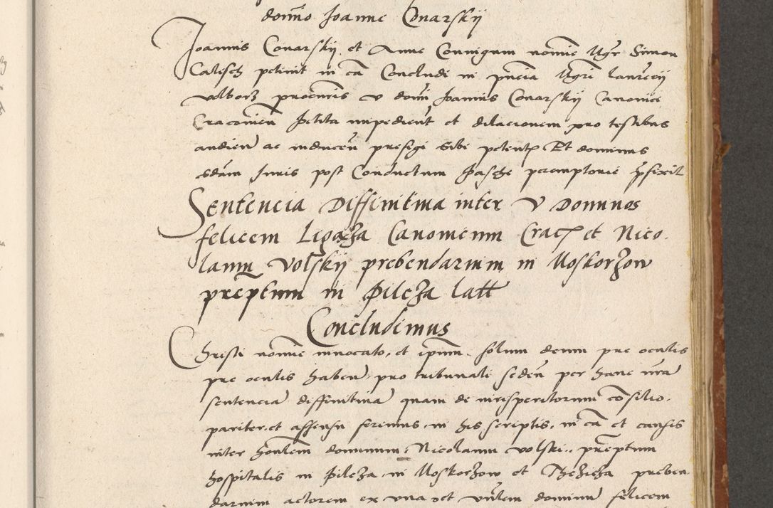 Zdjęcie nr 150 dla obiektu archiwalnego: Acta actorum coram R. D. Petro de Gamratis, archiepiscopo Gnesnensi et episcopo Cracoviensi, Legato nato ac Regni Poloniae primate ad annum 1543 - praesidente tunc Suae Rever. Paternitatis curiae cancellario R. D. Bartholomaeo Gantkowski, Posnaniensi et curiae nostrae cancellario.