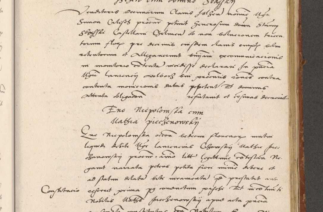 Zdjęcie nr 148 dla obiektu archiwalnego: Acta actorum coram R. D. Petro de Gamratis, archiepiscopo Gnesnensi et episcopo Cracoviensi, Legato nato ac Regni Poloniae primate ad annum 1543 - praesidente tunc Suae Rever. Paternitatis curiae cancellario R. D. Bartholomaeo Gantkowski, Posnaniensi et curiae nostrae cancellario.