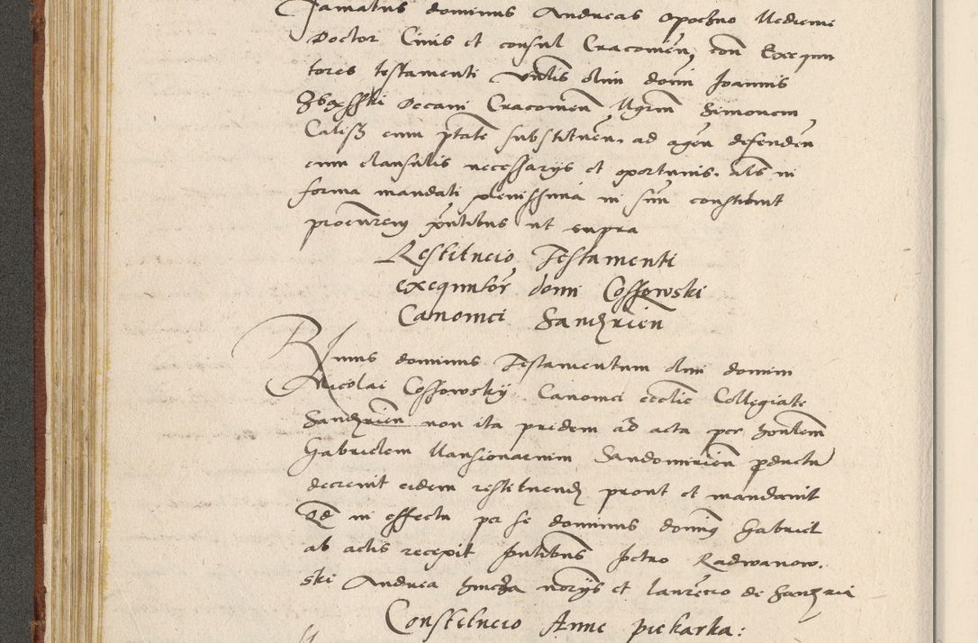 Zdjęcie nr 135 dla obiektu archiwalnego: Acta actorum coram R. D. Petro de Gamratis, archiepiscopo Gnesnensi et episcopo Cracoviensi, Legato nato ac Regni Poloniae primate ad annum 1543 - praesidente tunc Suae Rever. Paternitatis curiae cancellario R. D. Bartholomaeo Gantkowski, Posnaniensi et curiae nostrae cancellario.