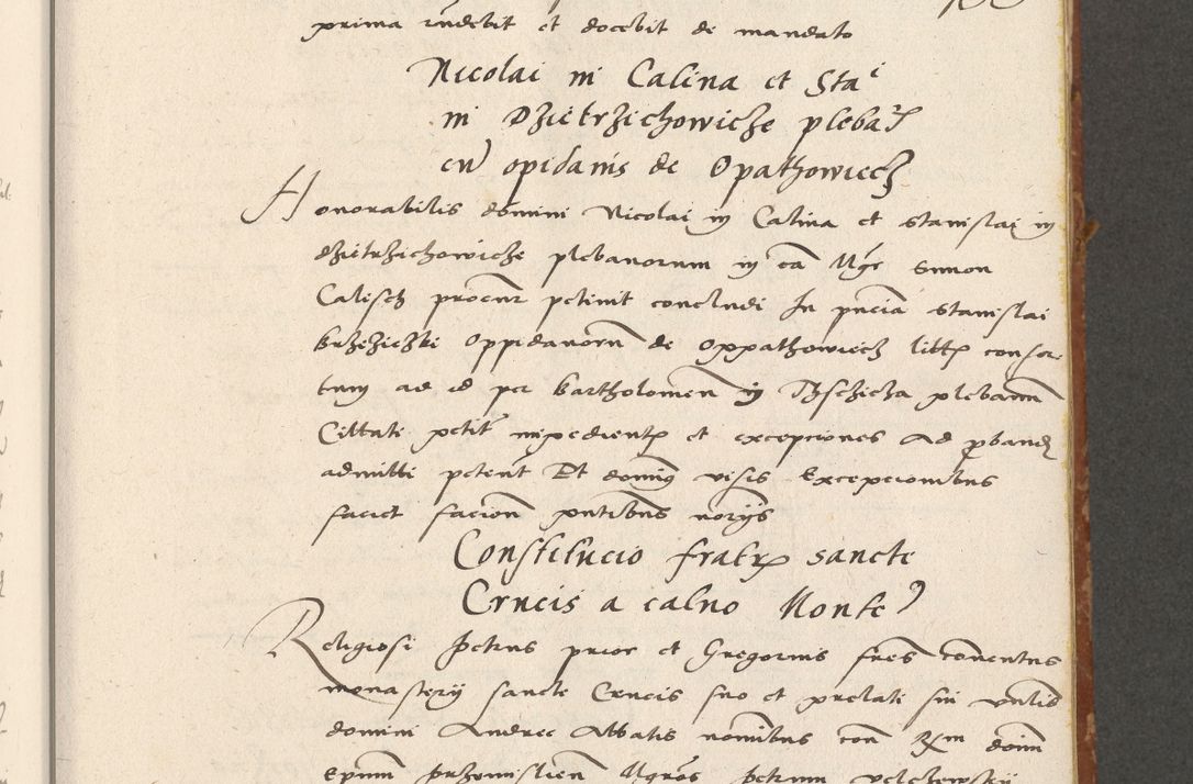 Zdjęcie nr 104 dla obiektu archiwalnego: Acta actorum coram R. D. Petro de Gamratis, archiepiscopo Gnesnensi et episcopo Cracoviensi, Legato nato ac Regni Poloniae primate ad annum 1543 - praesidente tunc Suae Rever. Paternitatis curiae cancellario R. D. Bartholomaeo Gantkowski, Posnaniensi et curiae nostrae cancellario.