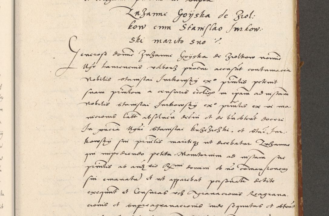 Zdjęcie nr 90 dla obiektu archiwalnego: Acta actorum coram R. D. Petro de Gamratis, archiepiscopo Gnesnensi et episcopo Cracoviensi, Legato nato ac Regni Poloniae primate ad annum 1543 - praesidente tunc Suae Rever. Paternitatis curiae cancellario R. D. Bartholomaeo Gantkowski, Posnaniensi et curiae nostrae cancellario.