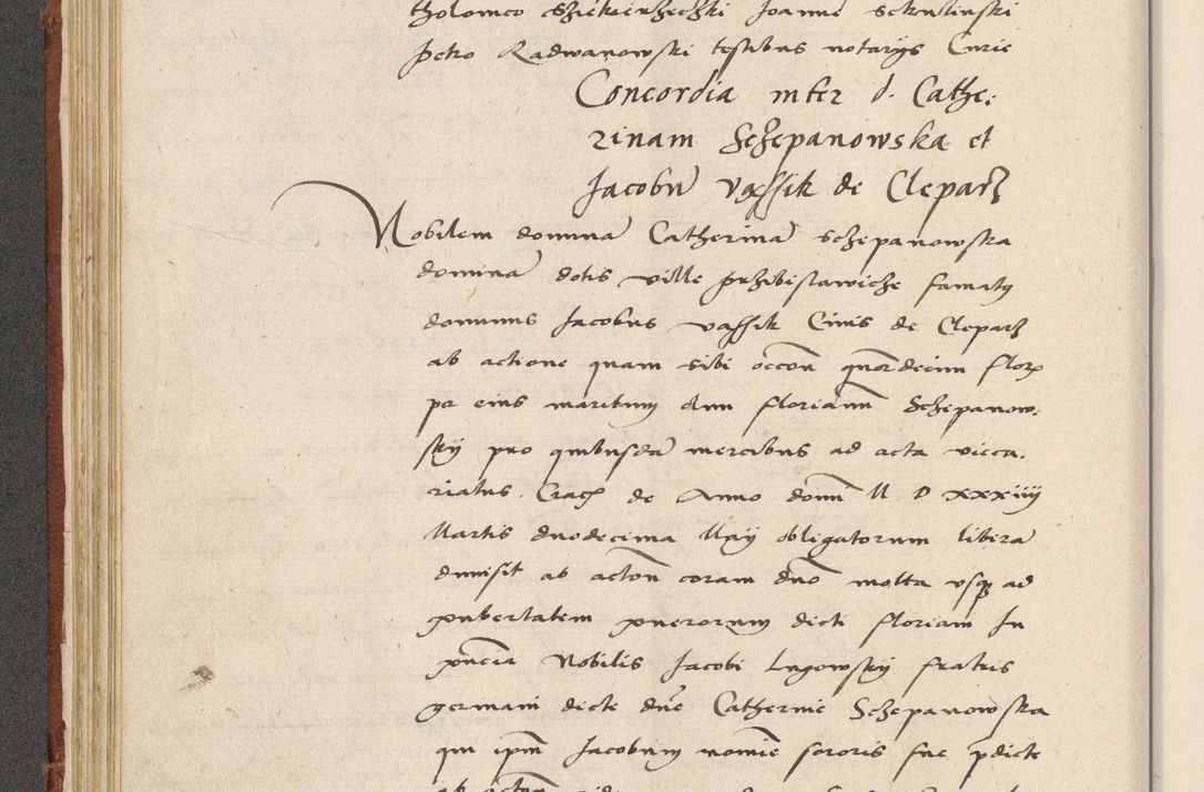 Zdjęcie nr 89 dla obiektu archiwalnego: Acta actorum coram R. D. Petro de Gamratis, archiepiscopo Gnesnensi et episcopo Cracoviensi, Legato nato ac Regni Poloniae primate ad annum 1543 - praesidente tunc Suae Rever. Paternitatis curiae cancellario R. D. Bartholomaeo Gantkowski, Posnaniensi et curiae nostrae cancellario.