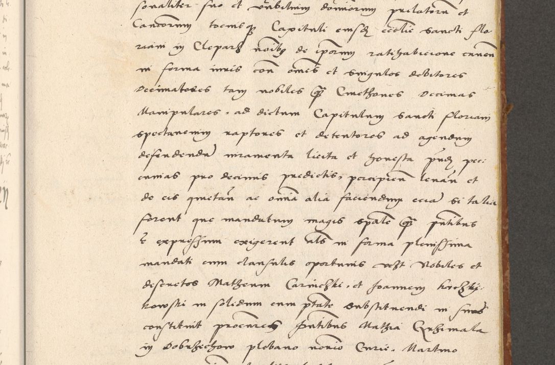 Zdjęcie nr 84 dla obiektu archiwalnego: Acta actorum coram R. D. Petro de Gamratis, archiepiscopo Gnesnensi et episcopo Cracoviensi, Legato nato ac Regni Poloniae primate ad annum 1543 - praesidente tunc Suae Rever. Paternitatis curiae cancellario R. D. Bartholomaeo Gantkowski, Posnaniensi et curiae nostrae cancellario.