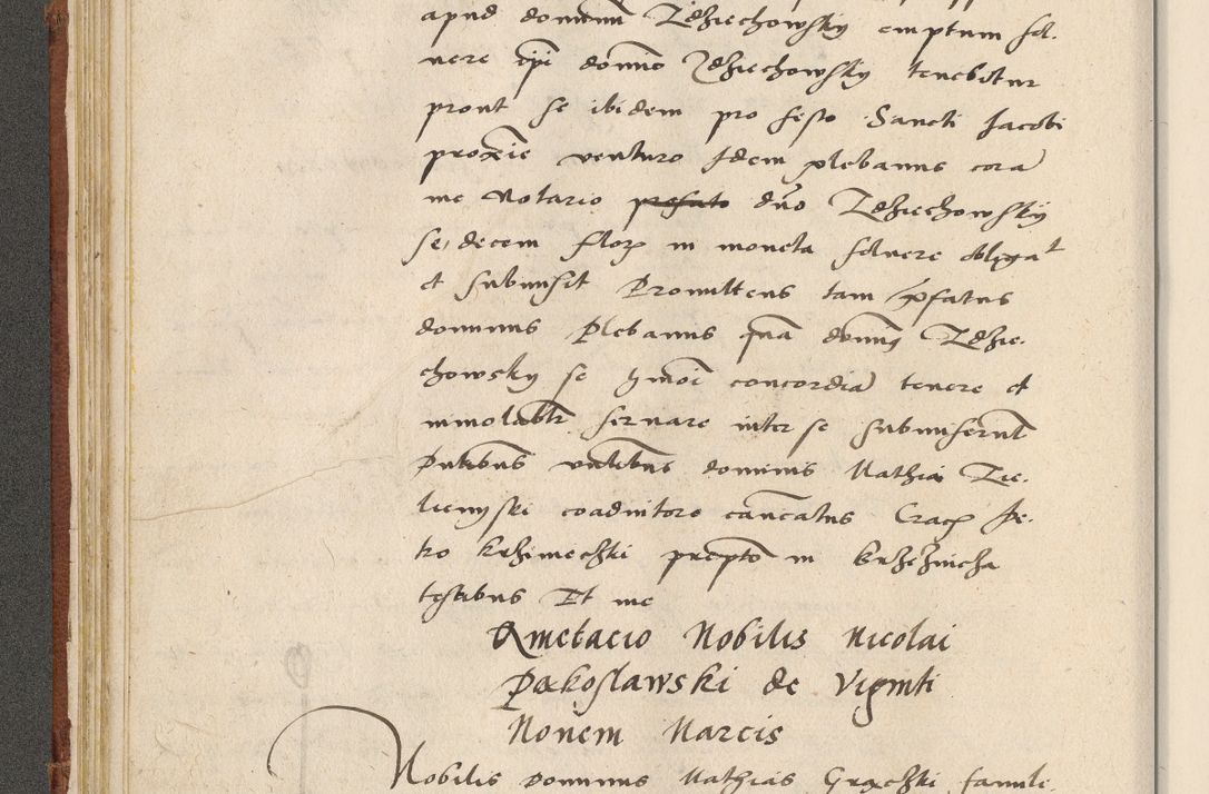 Zdjęcie nr 75 dla obiektu archiwalnego: Acta actorum coram R. D. Petro de Gamratis, archiepiscopo Gnesnensi et episcopo Cracoviensi, Legato nato ac Regni Poloniae primate ad annum 1543 - praesidente tunc Suae Rever. Paternitatis curiae cancellario R. D. Bartholomaeo Gantkowski, Posnaniensi et curiae nostrae cancellario.