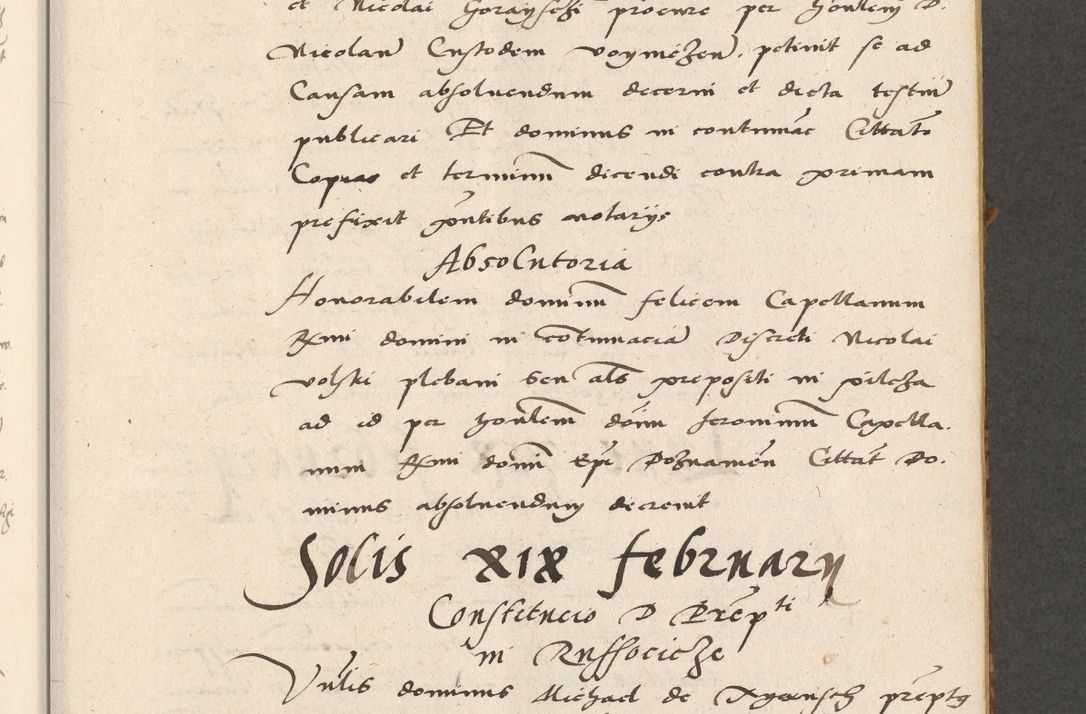 Zdjęcie nr 66 dla obiektu archiwalnego: Acta actorum coram R. D. Petro de Gamratis, archiepiscopo Gnesnensi et episcopo Cracoviensi, Legato nato ac Regni Poloniae primate ad annum 1543 - praesidente tunc Suae Rever. Paternitatis curiae cancellario R. D. Bartholomaeo Gantkowski, Posnaniensi et curiae nostrae cancellario.