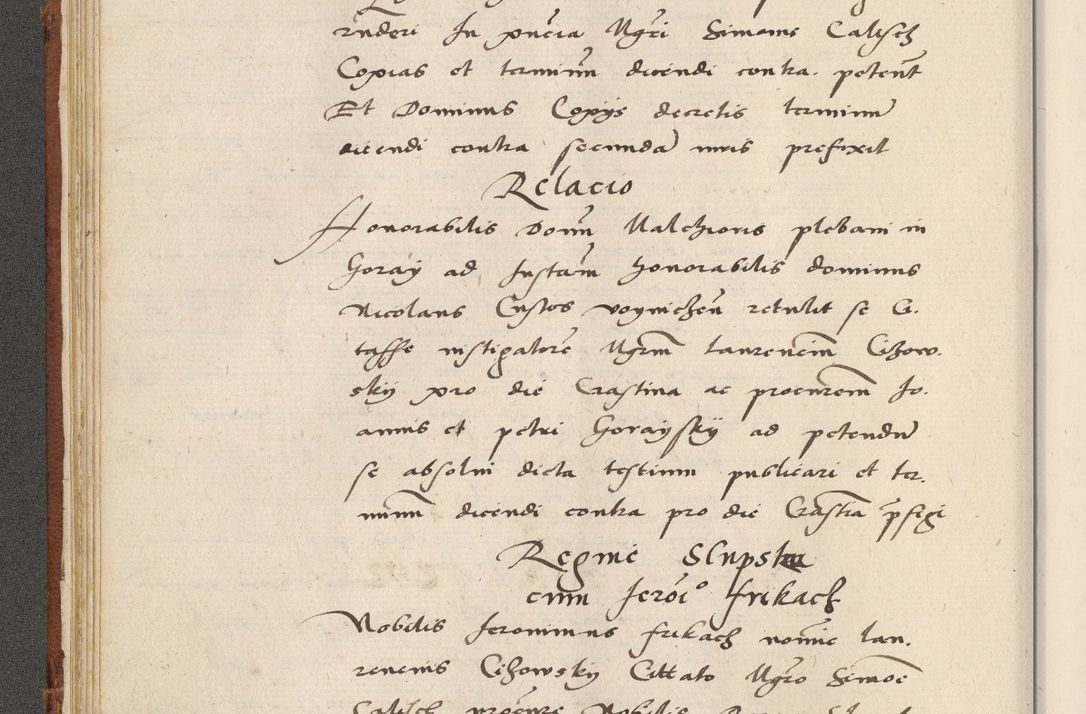 Zdjęcie nr 65 dla obiektu archiwalnego: Acta actorum coram R. D. Petro de Gamratis, archiepiscopo Gnesnensi et episcopo Cracoviensi, Legato nato ac Regni Poloniae primate ad annum 1543 - praesidente tunc Suae Rever. Paternitatis curiae cancellario R. D. Bartholomaeo Gantkowski, Posnaniensi et curiae nostrae cancellario.
