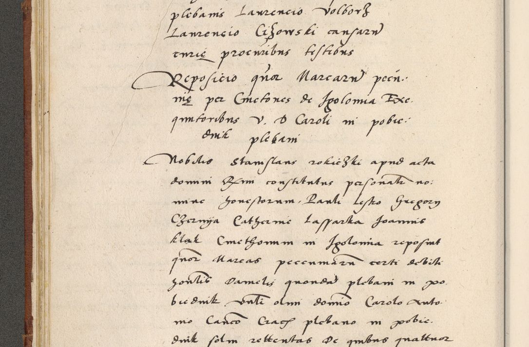 Zdjęcie nr 59 dla obiektu archiwalnego: Acta actorum coram R. D. Petro de Gamratis, archiepiscopo Gnesnensi et episcopo Cracoviensi, Legato nato ac Regni Poloniae primate ad annum 1543 - praesidente tunc Suae Rever. Paternitatis curiae cancellario R. D. Bartholomaeo Gantkowski, Posnaniensi et curiae nostrae cancellario.