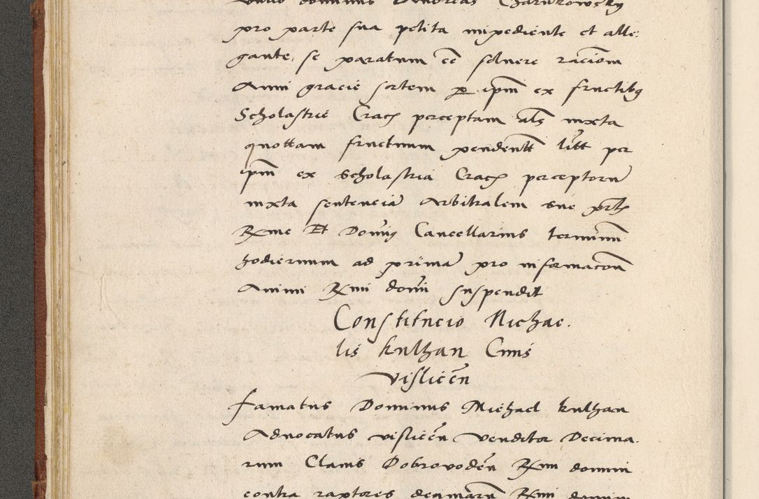 Zdjęcie nr 61 dla obiektu archiwalnego: Acta actorum coram R. D. Petro de Gamratis, archiepiscopo Gnesnensi et episcopo Cracoviensi, Legato nato ac Regni Poloniae primate ad annum 1543 - praesidente tunc Suae Rever. Paternitatis curiae cancellario R. D. Bartholomaeo Gantkowski, Posnaniensi et curiae nostrae cancellario.