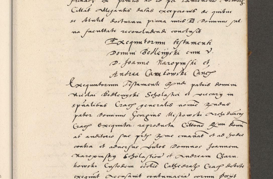 Zdjęcie nr 60 dla obiektu archiwalnego: Acta actorum coram R. D. Petro de Gamratis, archiepiscopo Gnesnensi et episcopo Cracoviensi, Legato nato ac Regni Poloniae primate ad annum 1543 - praesidente tunc Suae Rever. Paternitatis curiae cancellario R. D. Bartholomaeo Gantkowski, Posnaniensi et curiae nostrae cancellario.