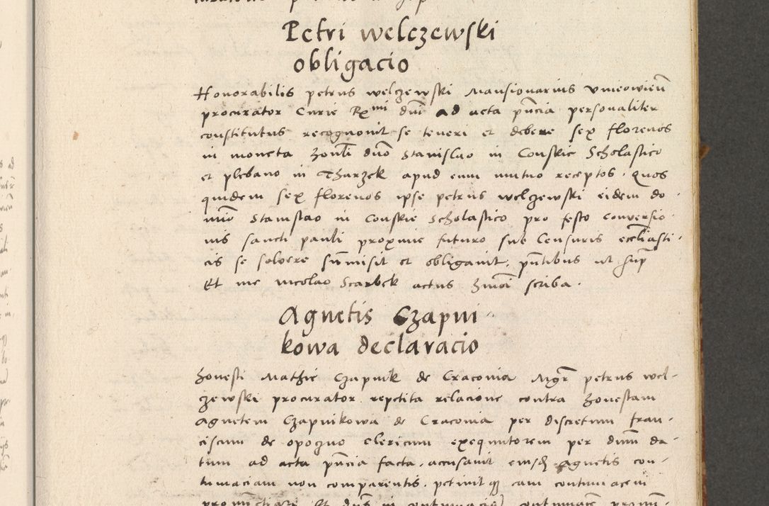 Zdjęcie nr 56 dla obiektu archiwalnego: Acta actorum coram R. D. Petro de Gamratis, archiepiscopo Gnesnensi et episcopo Cracoviensi, Legato nato ac Regni Poloniae primate ad annum 1543 - praesidente tunc Suae Rever. Paternitatis curiae cancellario R. D. Bartholomaeo Gantkowski, Posnaniensi et curiae nostrae cancellario.