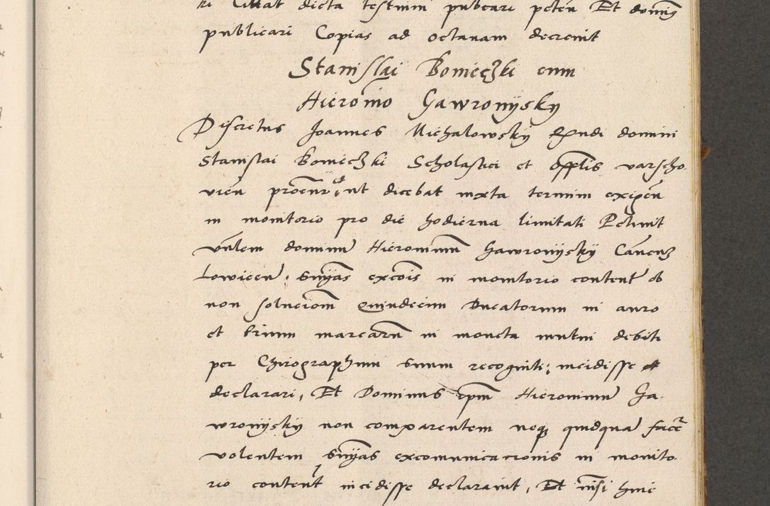 Zdjęcie nr 54 dla obiektu archiwalnego: Acta actorum coram R. D. Petro de Gamratis, archiepiscopo Gnesnensi et episcopo Cracoviensi, Legato nato ac Regni Poloniae primate ad annum 1543 - praesidente tunc Suae Rever. Paternitatis curiae cancellario R. D. Bartholomaeo Gantkowski, Posnaniensi et curiae nostrae cancellario.