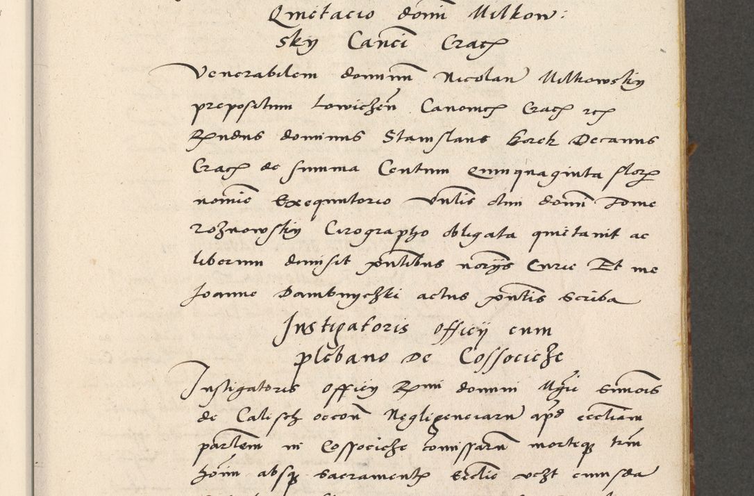 Zdjęcie nr 46 dla obiektu archiwalnego: Acta actorum coram R. D. Petro de Gamratis, archiepiscopo Gnesnensi et episcopo Cracoviensi, Legato nato ac Regni Poloniae primate ad annum 1543 - praesidente tunc Suae Rever. Paternitatis curiae cancellario R. D. Bartholomaeo Gantkowski, Posnaniensi et curiae nostrae cancellario.
