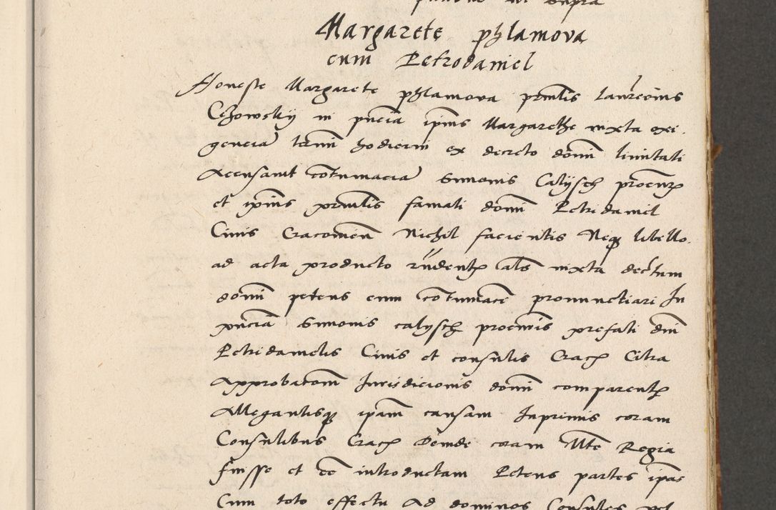 Zdjęcie nr 32 dla obiektu archiwalnego: Acta actorum coram R. D. Petro de Gamratis, archiepiscopo Gnesnensi et episcopo Cracoviensi, Legato nato ac Regni Poloniae primate ad annum 1543 - praesidente tunc Suae Rever. Paternitatis curiae cancellario R. D. Bartholomaeo Gantkowski, Posnaniensi et curiae nostrae cancellario.