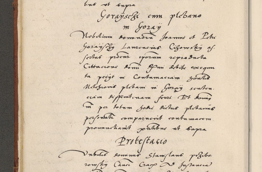 Zdjęcie nr 33 dla obiektu archiwalnego: Acta actorum coram R. D. Petro de Gamratis, archiepiscopo Gnesnensi et episcopo Cracoviensi, Legato nato ac Regni Poloniae primate ad annum 1543 - praesidente tunc Suae Rever. Paternitatis curiae cancellario R. D. Bartholomaeo Gantkowski, Posnaniensi et curiae nostrae cancellario.