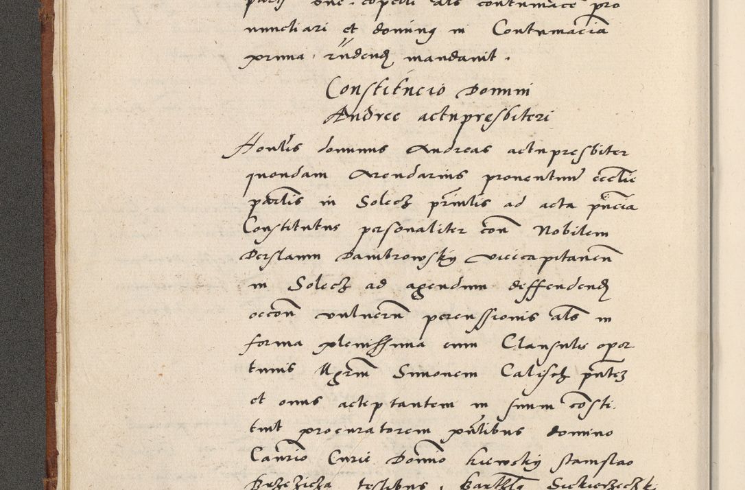 Zdjęcie nr 29 dla obiektu archiwalnego: Acta actorum coram R. D. Petro de Gamratis, archiepiscopo Gnesnensi et episcopo Cracoviensi, Legato nato ac Regni Poloniae primate ad annum 1543 - praesidente tunc Suae Rever. Paternitatis curiae cancellario R. D. Bartholomaeo Gantkowski, Posnaniensi et curiae nostrae cancellario.