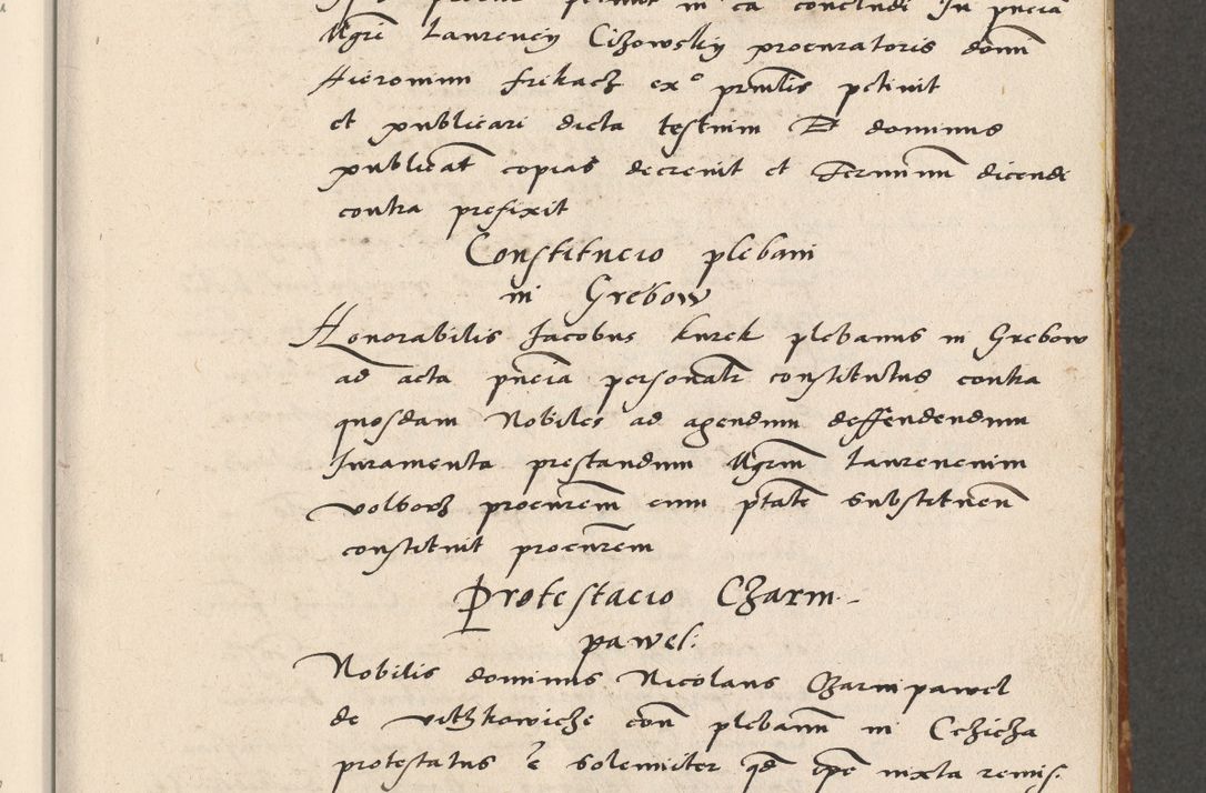 Zdjęcie nr 28 dla obiektu archiwalnego: Acta actorum coram R. D. Petro de Gamratis, archiepiscopo Gnesnensi et episcopo Cracoviensi, Legato nato ac Regni Poloniae primate ad annum 1543 - praesidente tunc Suae Rever. Paternitatis curiae cancellario R. D. Bartholomaeo Gantkowski, Posnaniensi et curiae nostrae cancellario.