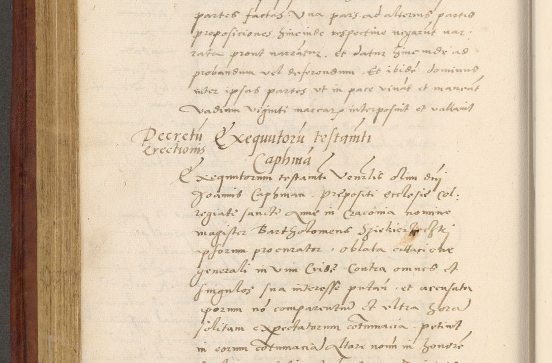 Zdjęcie nr 369 dla obiektu archiwalnego: Acta actorum coram R. D. Petro de Gamratis, archiepiscopo Gnesnensi et episcopo Cracoviensi, Legato nato et Regni Poloniar primate ad a. D. 1544 et 1545 acticatorum - praesidente tunc Suae Rev. Paternitatis curiae cancellario R. D. Bertholomaeo Gantkowski, archidiacono Cracoviensi, Gnesnensi et Posnaniensi canonico.